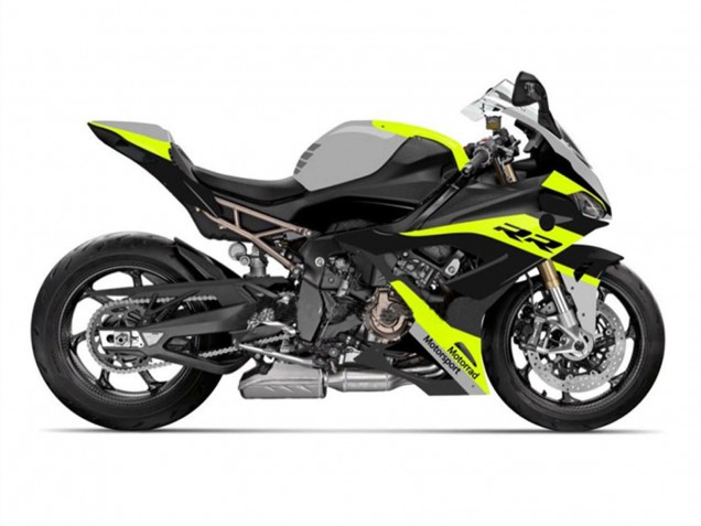 2019-2022 BMW S1000RR Motorcycle Fairings - Black Yellow Grey Canada