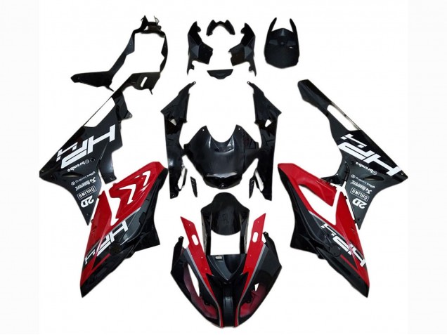 2017-2018 BMW S1000RR Motorcycle Fairing - Red Glossy Black Canada
