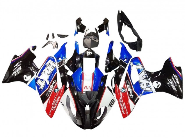 2017-2018 BMW S1000RR Motorcycle Fairings Kits - White Blue Red Glossy Black Canada