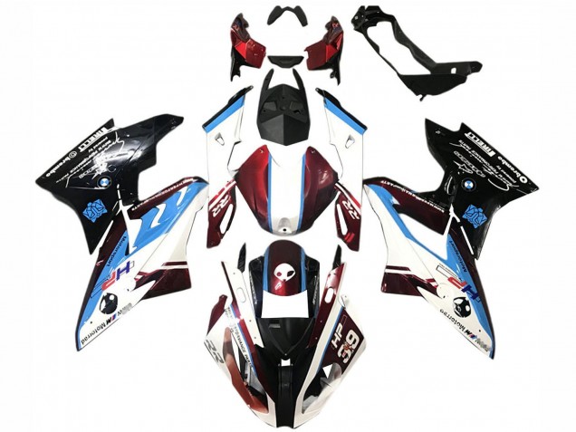 2015-2016 BMW S1000RR Bike Fairings - White Red Blue Glossy Black Canada