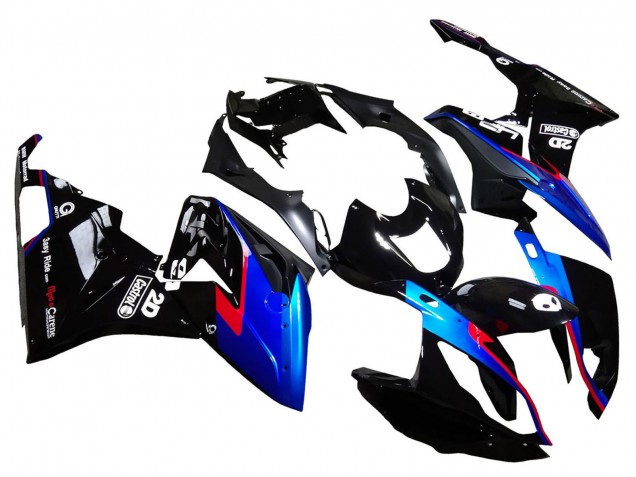2015-2016 BMW S1000RR Motorcycle Fairings - Red Blue Black Glossy Black Canada