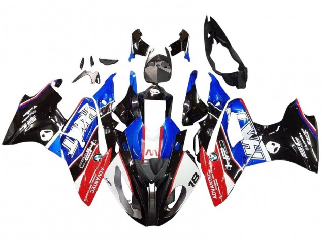 2015-2016 BMW S1000RR Motorcycle Fairing - Blue Red Glossy Black Canada