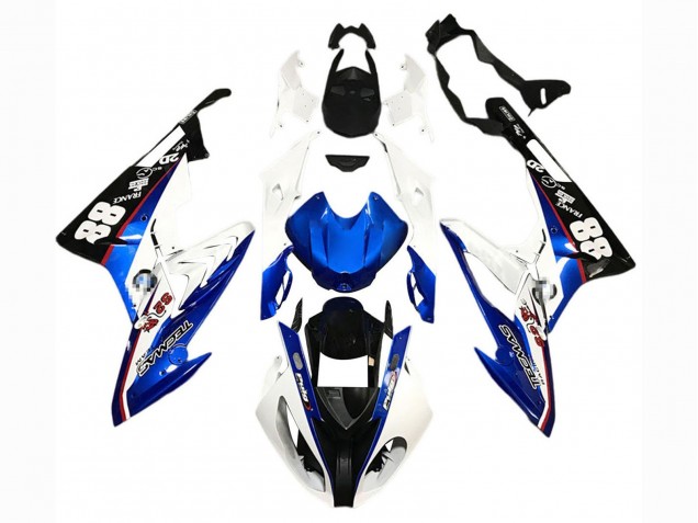 2015-2016 BMW S1000RR Motorcycle Fairings - White Blue Black 88 Canada
