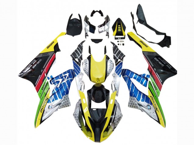 2015-2016 BMW S1000RR Motorcycle Fairings - Yellow Blue Green Red Black VR 46 Canada