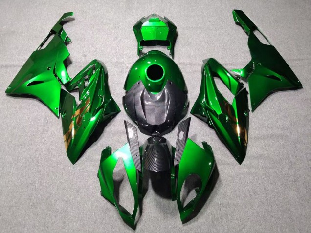 2015-2016 BMW S1000RR Motorcycle Fairings - Green Black Carbon Fiber Canada