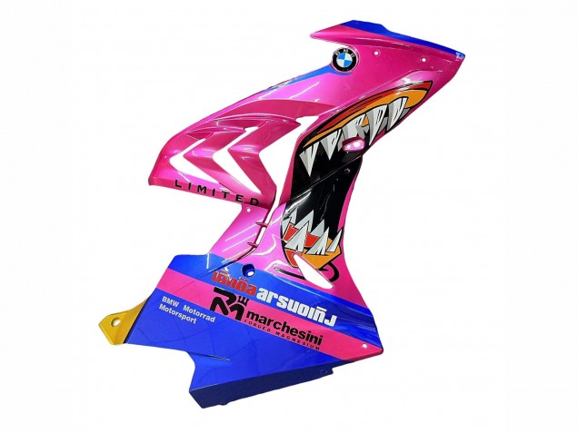 2015-2016 BMW S1000RR Motorcycle Fairings - Pink Blue Shark Canada