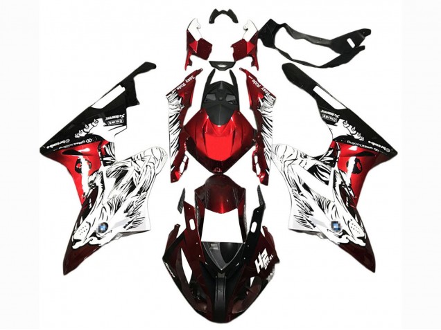 2015-2016 BMW S1000RR Motorcycle Fairings - White Red Black Canada