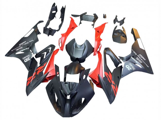 2015-2016 BMW S1000RR Motorcycle Fairings - Matte Black Red Canada