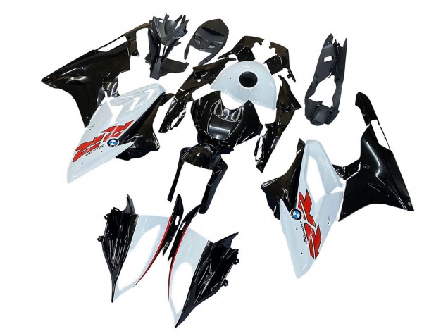 2015-2016 BMW S1000RR Motorcycle Fairings - White Black Carbon Fiber Canada