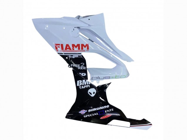 2015-2016 BMW S1000RR Motorcycle Fairings - White Glossy Black Fiamm Canada
