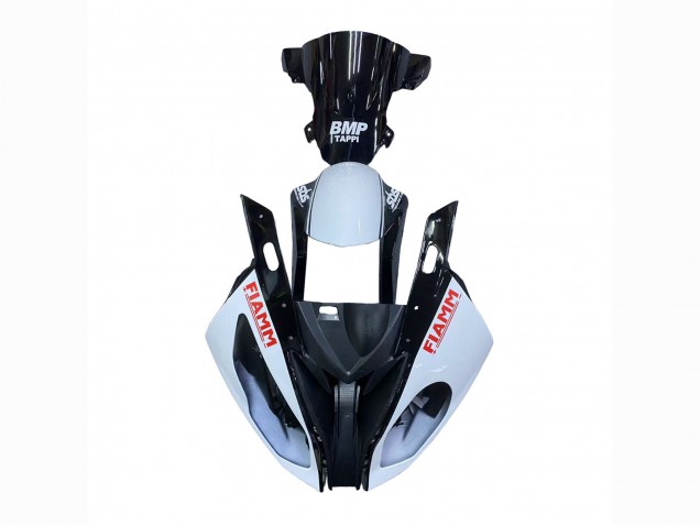 2015-2016 BMW S1000RR Motorcycle Fairings - White Glossy Black Fiamm Canada