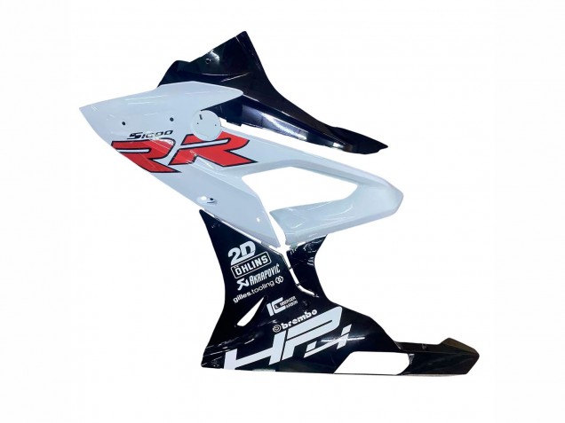 2015-2016 BMW S1000RR Motorcycle Fairings - White Glossy Black Canada