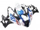 2009-2014 BMW S1000RR Motorcycle Fairings - White Blue Matte Black Canada
