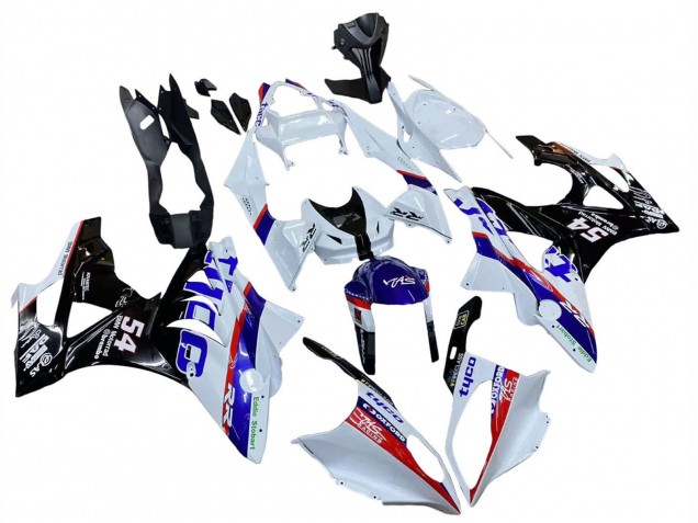 2009-2014 BMW S1000RR Motorcycle Fairings - White Red Blue Black Tyco Canada