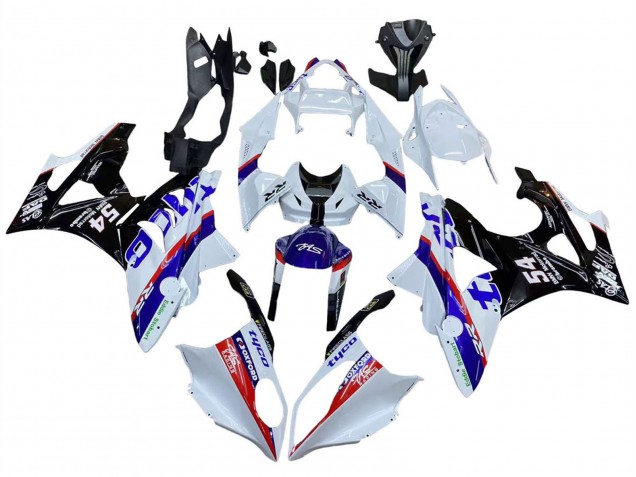 2009-2014 BMW S1000RR Motorcycle Fairings - White Red Blue Black Tyco Canada
