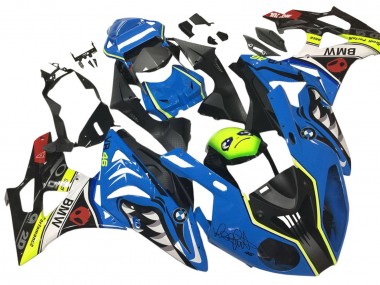 2009-2014 BMW S1000RR Motorcycle Fairings - Blue Yellow Red Black Shark VR 46 Canada