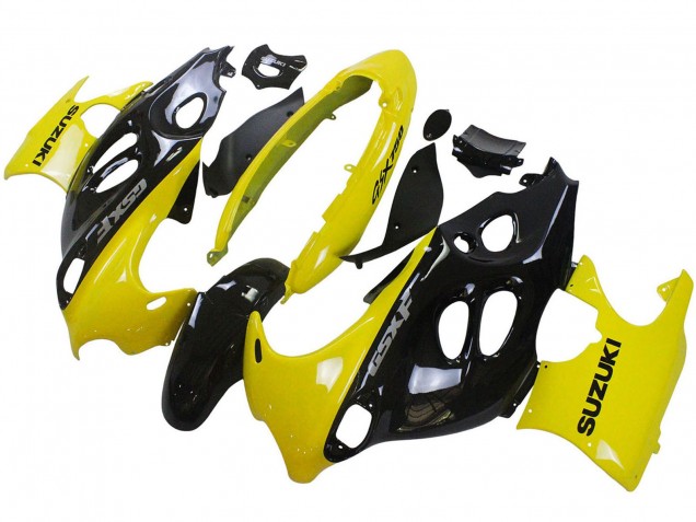 2004-2006 Suzuki GSX600F/GSX750F Motorcycle Fairings - Glossy Black Yellow Canada