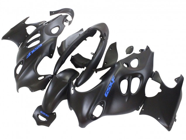 2004-2006 Suzuki GSX600F/GSX750F Motorcycle Fairings - Matte Black with Blue Logo Canada