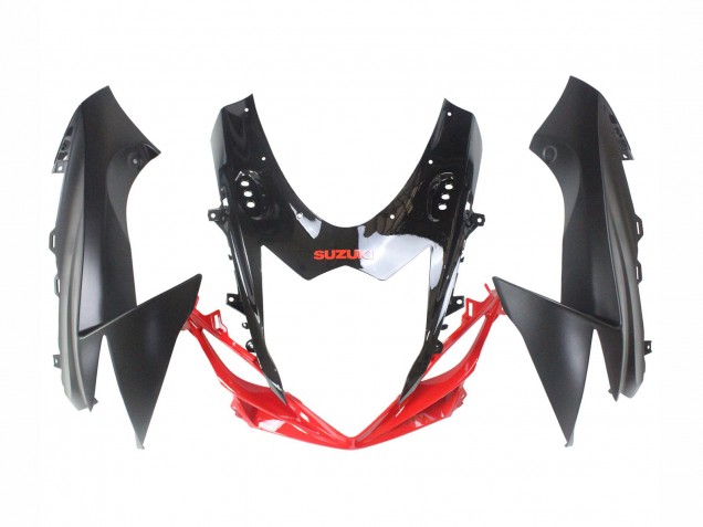 2011-2024 Suzuki GSXR 600 / GSXR 750 Motorcycle Fairings - Black Grey Red Line Canada