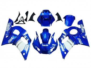 1998-2002 Yamaha YZF 600 R6 Motorcycle Fairings - Blue White Canada