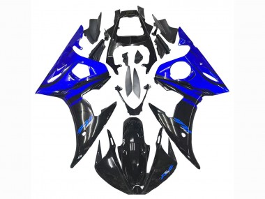 2006-2009 Yamaha YZF R6S Motorcycle Fairings - Blue Glossy Black Canada