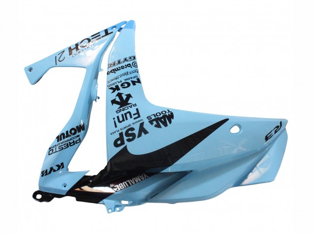 2015-2018 Yamaha YZF R3/R25 Motorcycle Fairings - Light Blue Black Yamalube 21 Canada