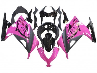 2013-2024 Kawasaki EX300 Motorcycle Fairings - Pink Black Canada