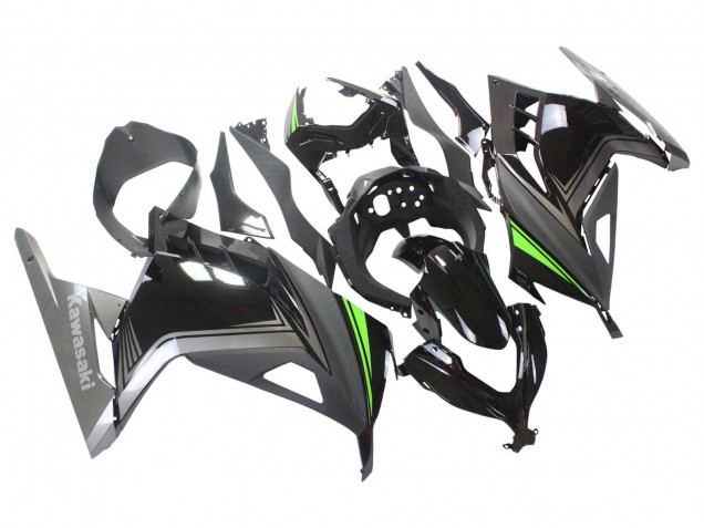 2013-2024 Kawasaki EX300 Motorcycle Fairings - Glossy Black Matte Black Green Canada