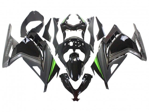 2013-2024 Kawasaki EX300 Motorcycle Fairings - Glossy Black Matte Black Green Canada