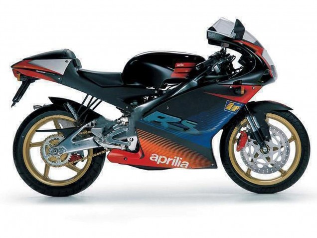2000-2005 Aprilia RS125 Motorcycle Fairings - Black Red Silver Canada