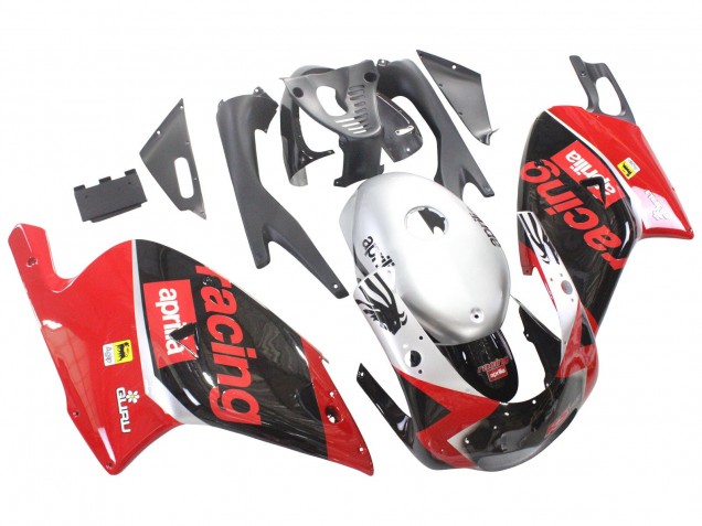 2000-2005 Aprilia RS125 Motorcycle Fairings - Red Black Silver Racing Canada