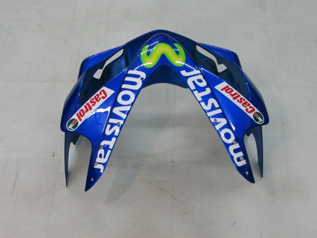 2004-2007 Honda CBR600 F4i Motorcycle Fairings - Blue Yellow Green MoviStar Canada