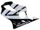 2004-2007 Honda CBR600 F4i Motorcycle Fairings - White Glossy Black Canada