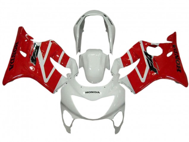 1999-2000 Honda CBR600 F4 Motorcycle Fairings - White Red Canada