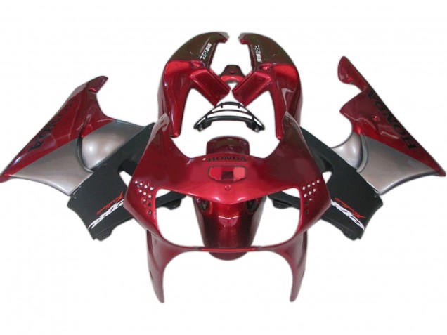 1998-1999 Honda CBR900RR 919 Motorcycle Fairings - Dark Red Black Grey Canada