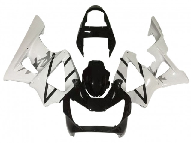 2000-2001 Honda CBR900RR 929 Motorcycle Fairings - White Glossy Black Canada