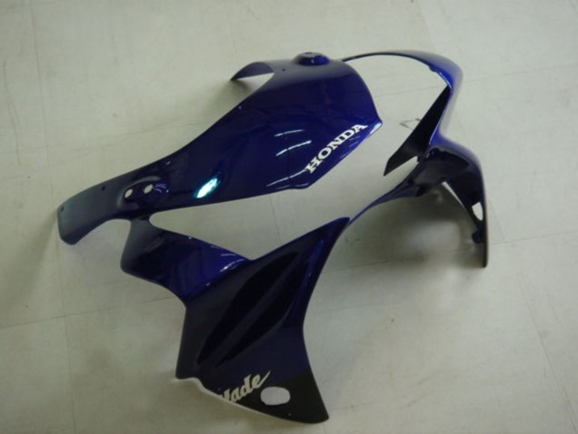 2002-2003 Honda CBR900RR 954 Motorcycle Fairing Kits - Blue Glossy Black Canada