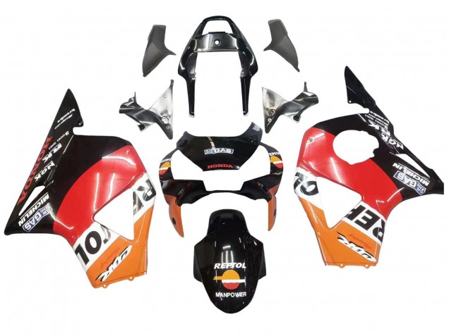 2002-2003 Honda CBR900RR 954 Motorcycle Fairing Kits - Orange White Red Glossy Black Repsol Canada