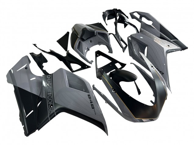 2007-2014 Ducati 848 Motorcycle Fairings - Silver Gold Matte Black Canada