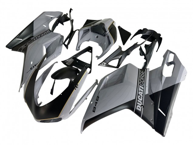 2007-2014 Ducati 848 Motorcycle Fairings - Silver Gold Matte Black Canada