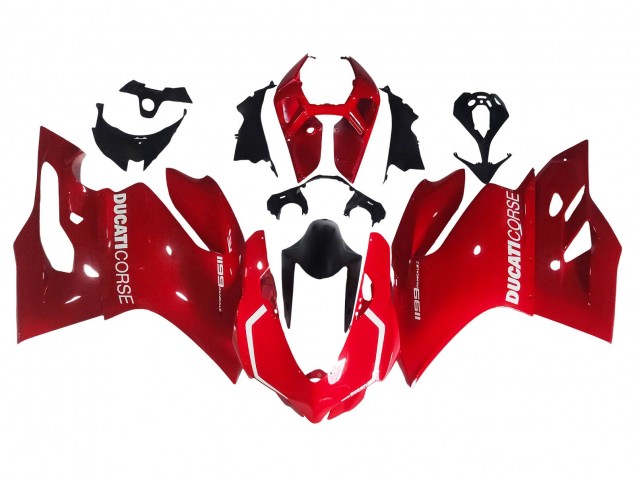 2011-2014 Ducati 1199 Motorcycle Fairing - Red Canada