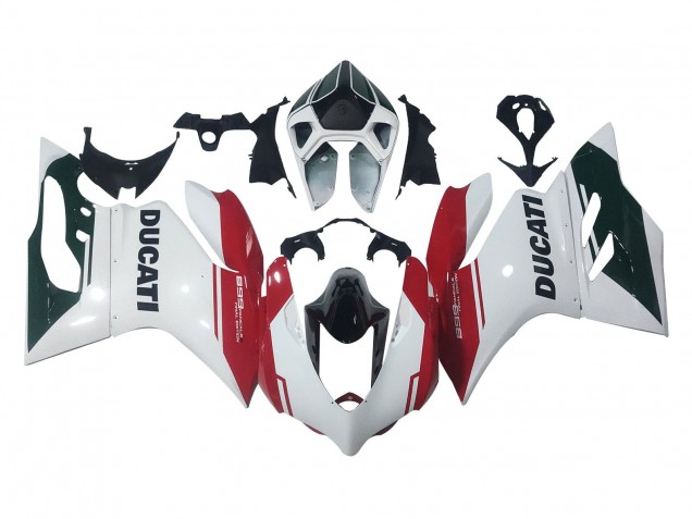 2011-2014 Ducati Panigale 899 Motorcycle Fairings - White Red Glossy Black Canada
