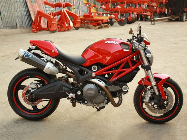 2008-2012 Ducati Monster 696 796 1100 1100S Motorcycle Fairings - Red White Canada