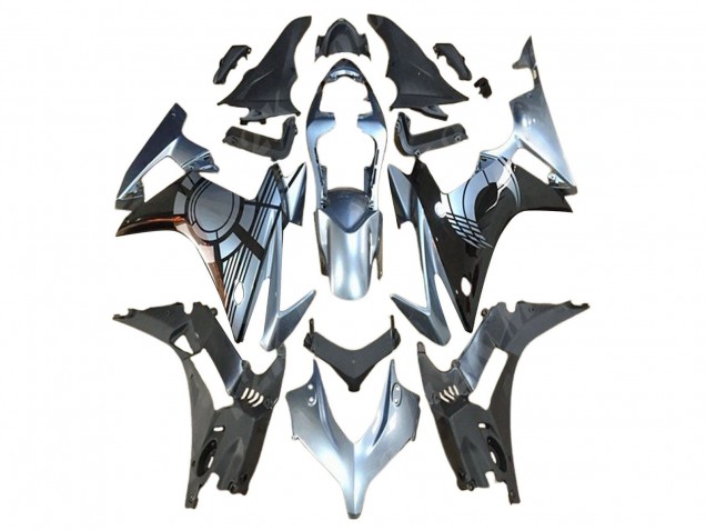 2013-2015 Honda CBR500R Motorcycle Fairing Kits - Silver Glossy Black Canada