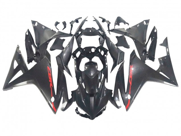 2016-2018 Honda CBR500R Motorcycle Fairings - Black Carbon Fiber Red Canada
