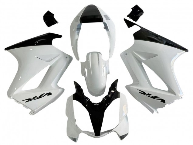 2002-2013 Honda VFR 800 Motorcycle Fairings - Pearl White Glossy Black Decal Canada