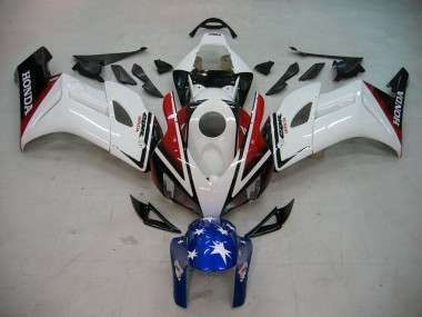 2004-2005 Honda CBR1000RR Motorcycle Fairings - White Red Glossy Black Blue Star Canada