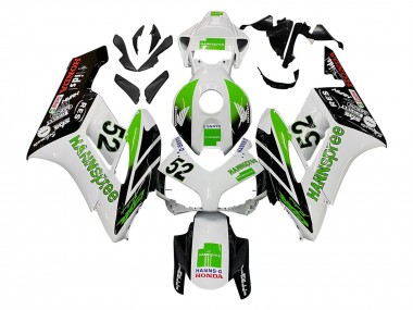 2004-2005 Honda CBR1000RR Motorcycle Fairings - White Green Glossy Black Hannspree 52 Canada