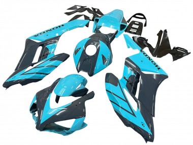 2004-2005 Honda CBR1000RR Motorcycle Fairings - Light Blue Glossy Black Canada