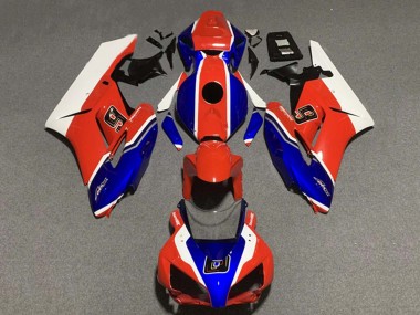 2004-2005 Honda CBR1000RR Motorcycle Fairings - White Red Blue 6 Canada